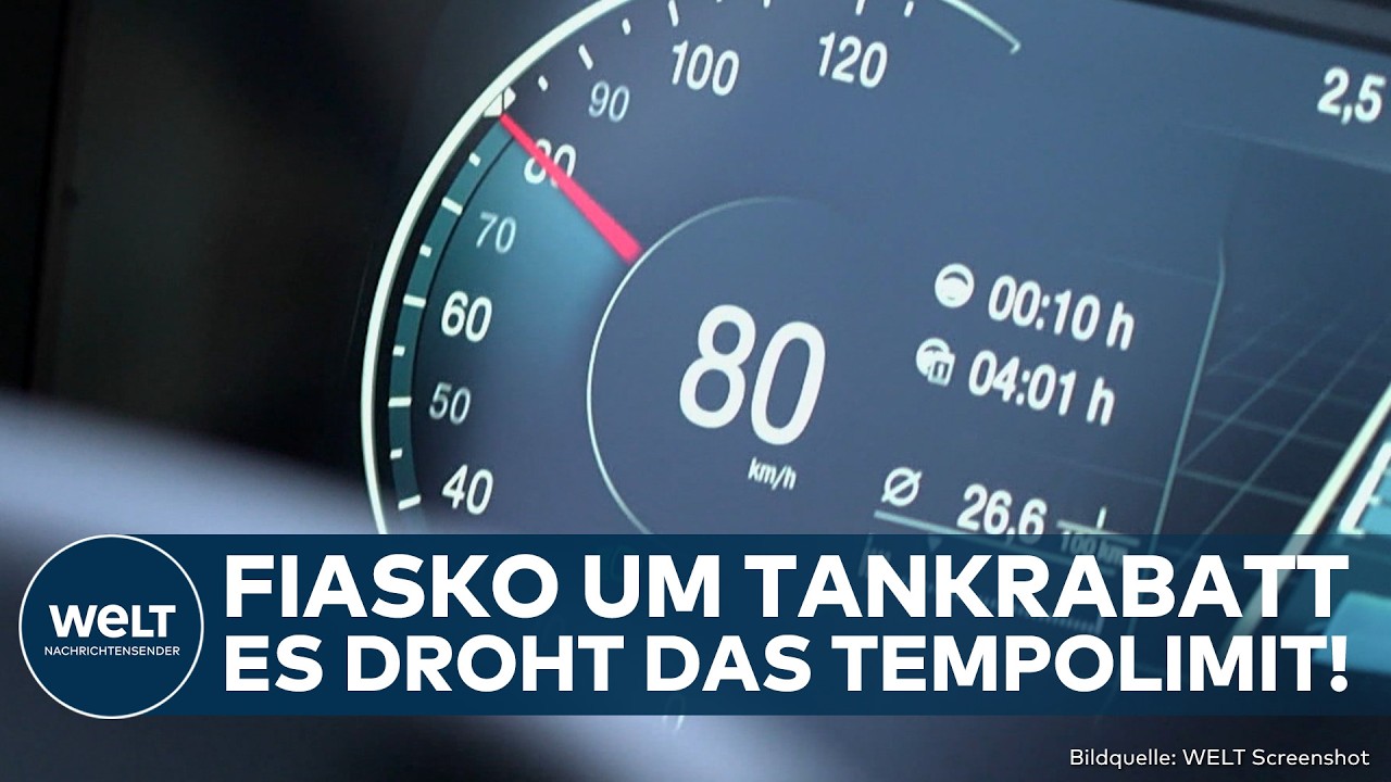 DEUTSCHLAND: Paukenschlag! Kommt jetzt das Tempolimit? Tankrabatt droht zu verpuffen