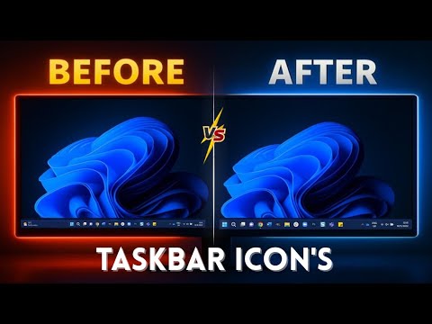 Move Taskbar icon's - Center to Left 😎 | Windows 11 | #windows #ai #tech #computer #pc #amazing #new