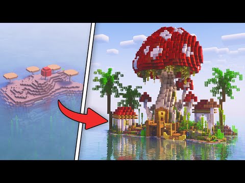 TheMythicalSausage - Minecraft 1.20 Mushroom Island Transformation & Ultimate Base!