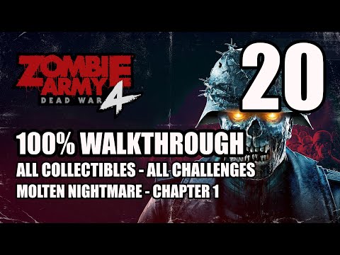 ZOMBIE ARMY 4: DEAD WAR - 100% Walkthrough 20 - Molten Nightmare Chapter 1