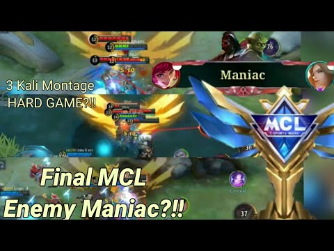 Final MCL Hard game?? Enemy Maniac!! || Gameplay Tigreal Final MCL!!