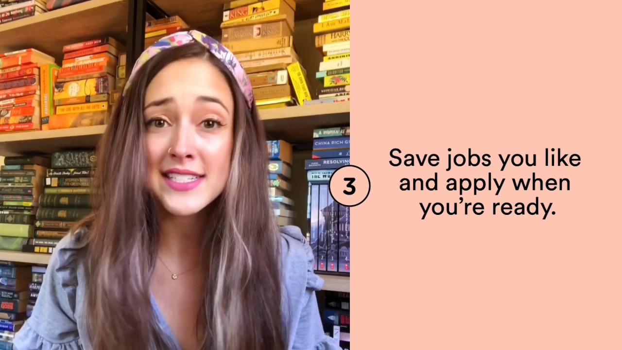 Screenshot of the "Handshake How-To: searching for jobs" video.