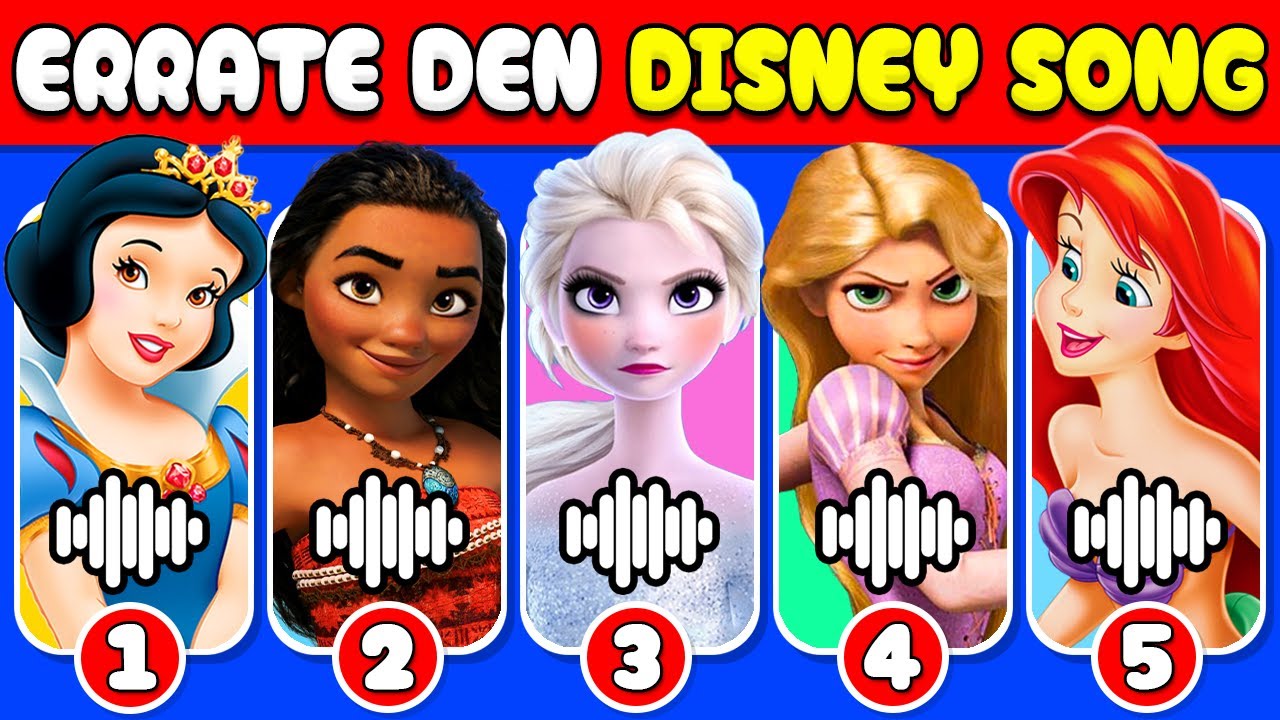 🔊Errate den Disney Song🎤🎶| Disney Song | Vaiana, Elsa, Rapunzel, Mirabel, Schneewittchen, Arielle