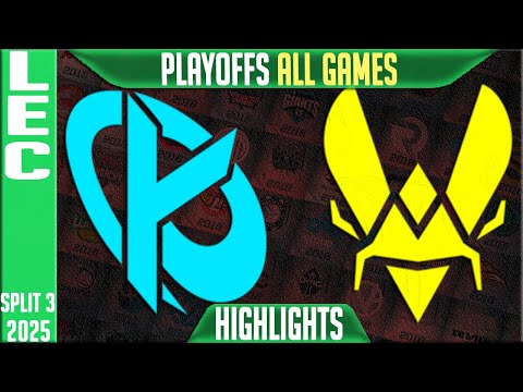 KC vs VIT Highlights ALL GAMES | LEC Playoffs Split 3 2025 | Karmine Corp vs Team Vitality