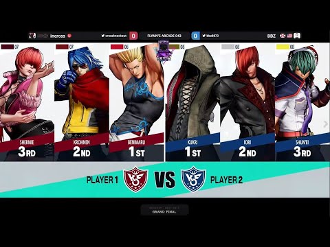 Flynn's Arcade 043 Grand Finals - BBZ (Krohnen,Shermie,Benimaru) Vs incross (Kukri,Iori,Shun'Ei)KOF