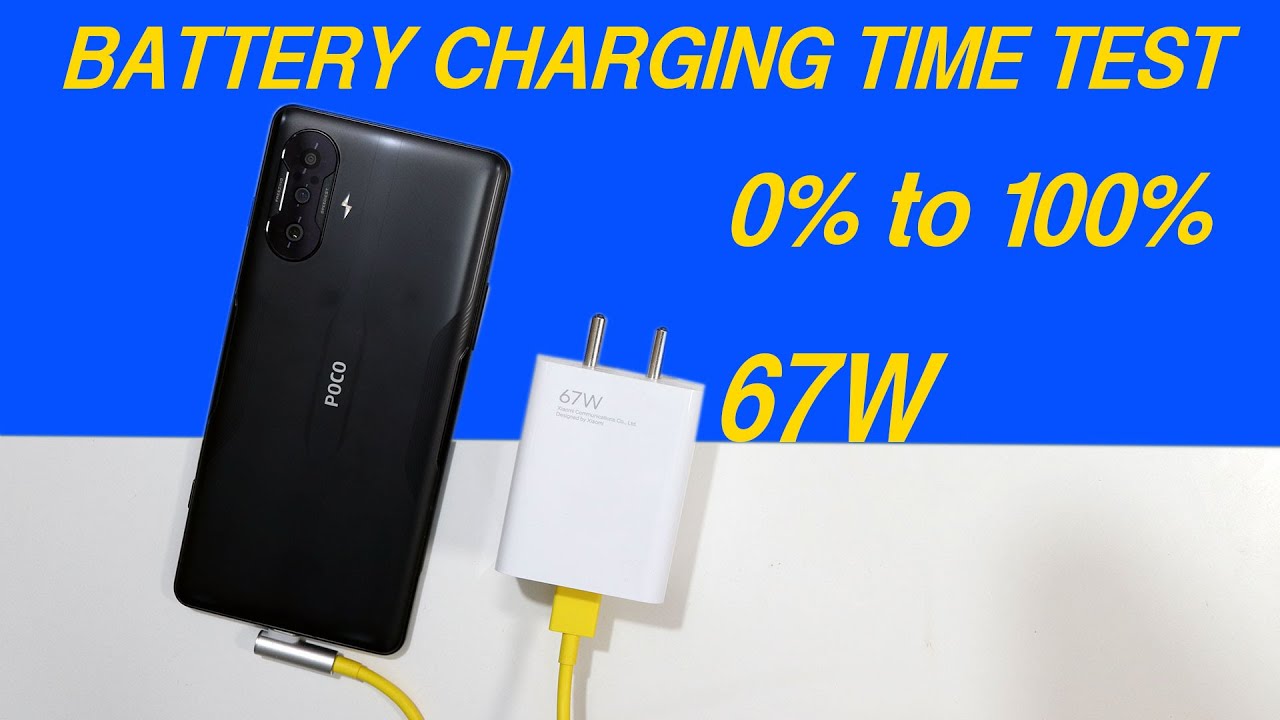 Poco F3 GT Battery Charging Test 🔥 0% to 100% how long it takes? 🔥 67W charging ⚡