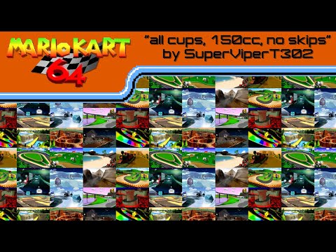 Mario Kart 64 all cups by SuperViperT302 (TASGiving 2020)