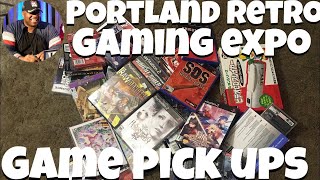 Game pick ups from PRGE 2019 (Portland Retro Gaming Expo)