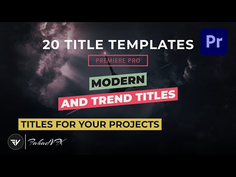 20 Free Title Templates Adobe Premiere Pro MOGRT Fahad VFX