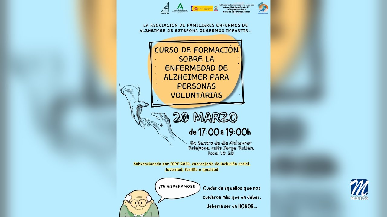La Asociación de Alzheimer de Estepona imparte cursos para voluntarios