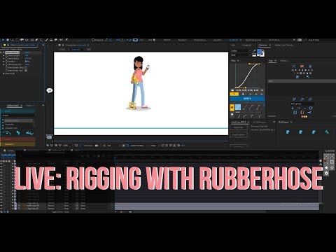 Live: Character Rigging with Rubberhose | After Effects tutorial