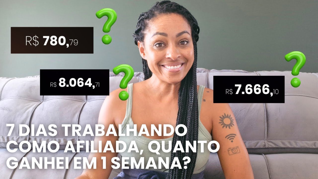 7 DIAS TRABALHANDO como AFILIADA, Quanto GANHEI em 1 semana?︱por Daniela Cândido