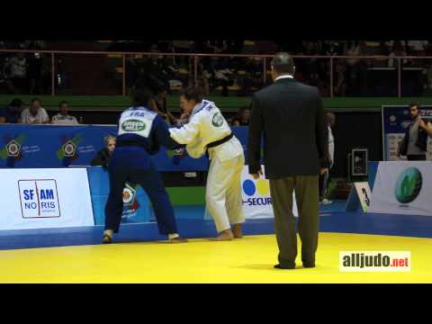 World Cup Rome 2012 : Mentouopou G. (FRA) - Heise A. (GER) - IPPON - ko-soto-gake -78 kg