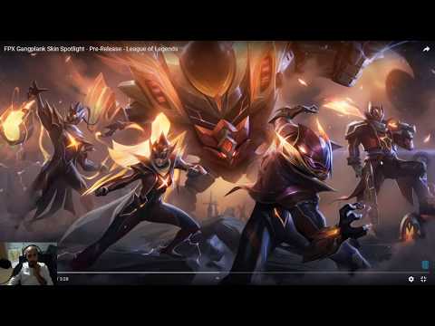 FPX Gangplank Skin Spotlight - Pre-Release - League of Legends REACTION - REVIEW