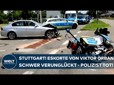 STUTTGART: Eskorte von Ungarns Regierungschef Victor Orbán schwer verunglückt - Polizist tot!