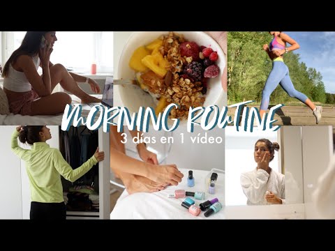 RUTINA DE MAÑANA CORRIENDO, 3 días en 1 vídeo – Morning Routine