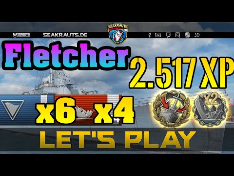 Let's Play - FLETCHER [T9 DD] - Die beste Taktik für den Sieg - World of Warships [Deutsch]