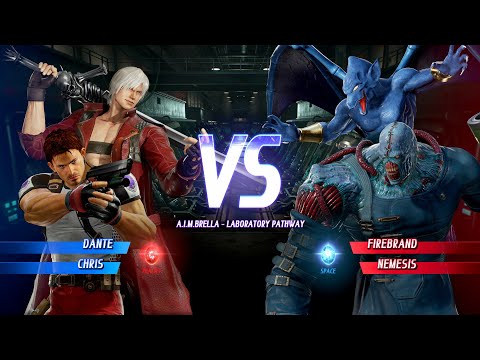 Dante & Chris Vs Nemesis & Firebrand (Marvel vs  Capcom  Infinite - 2025)