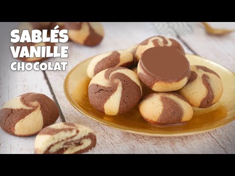 Chocolate Vanilla Swirl Cookies