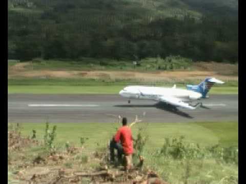 landing at melville hall dominica