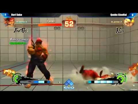 EVO 2013 - Hori Sako (Evil Ryu) vs Qanba XiaoHai (Yun) - SSF4 AE