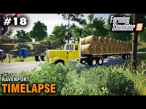 FS19 Timelapse Ravenport #18 Selling Bales