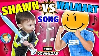 BABY SHAWN vs. WALMART!  Kids Rap Song "Touch & Rhyme" Challenge (FUNnel Vision Music Video Vlog)