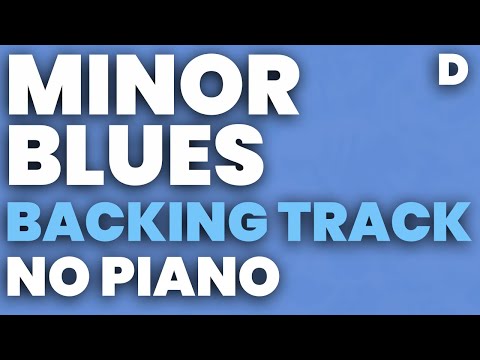 Minor Blues in D Backing Track Swing 120 bpm Brushes - NO PIANO
