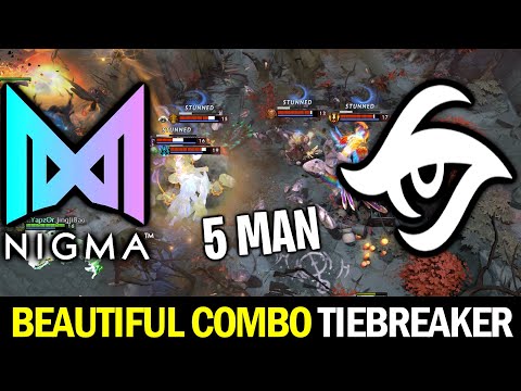 NIGMA vs SECRET Tiebreaker — Beautiful Combo 5 Man Stun