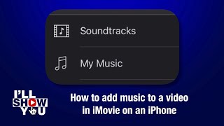 How to add music to a video in iMovie on an iPhone