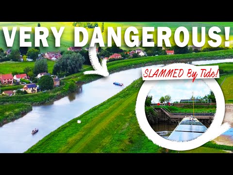 EINE DER GEFÄHRLICHSTEN UND SCHWIERIGSTEN GEZEITENÜBERQUERUNGEN mit einem Narrowboat! - 549