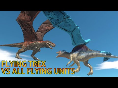 Flying TREX VS All Units - Animal Revolt Battle Simulator
