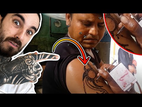 Los TATUAJES MENOS HIGIÉNICOS del PLANETA en INDIAN STREET TATTOO