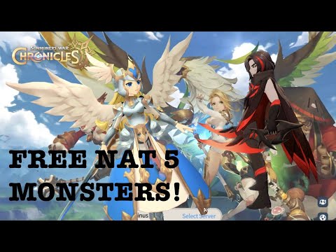 Summoners War: Chronicles | How to get 2 FREE Nat 5 Monsters. 🙀