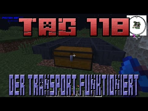 der Transport funktioniert in lets Play survival Piston House Tag 118 [Deutsch]