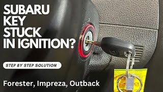 Subaru Key Stuck in Ignition Solution - 4K step by step instructional video! #subaru