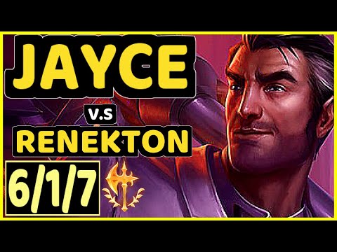SOHWAN (JAYCE) vs RENEKTON - 6/1/7 KDA TOP CHALLENGER GAMEPLAY - KR