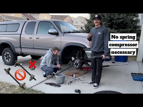 Easiest way to install new shocks! Pt. 2 (Toyota Tundra) (bilstein 5100)
