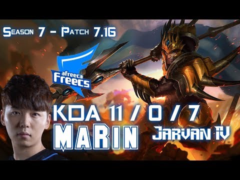 AFs MaRin JARVAN IV vs CORKI Top - Patch 7.16 KR Ranked