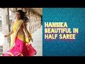 Hansika Beautiful Half In Saree