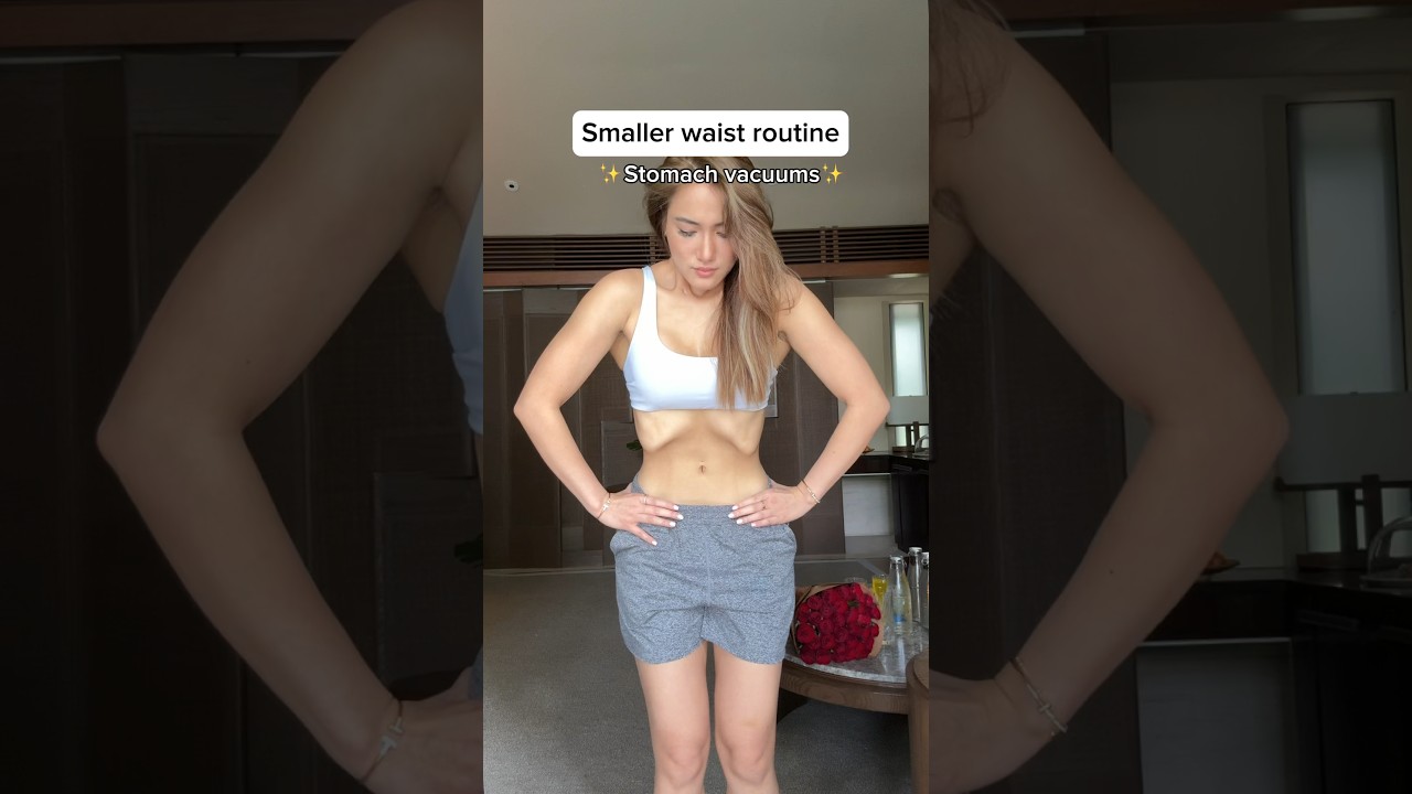 A full routine of my stomach vacuum💙Give this a save and practice✨✨