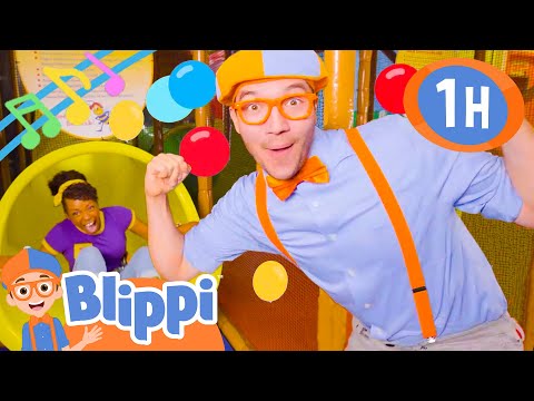 The Playground Wiggle Song + More Nursery Rhymes | BLIPPI and MEEKAH | Educational Songs For Kids