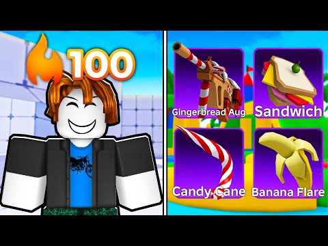 0-100 winstreak with FOOD ONLY LOADOUT in Roblox Rivals!