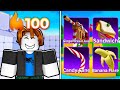 0 100 Winstreak With FOOD ONLY LOADOUT In Roblox Rivals