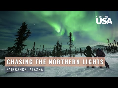 Fairbanks, a aurora boreal do Alasca