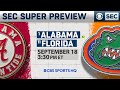 #1 Alabama vs #11 Florida | SEC Super Preview (Pick to Win, Best Bets, & MORE) | CBS Sports HQ