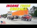 BEST OF SEMI TRUCK CRASHES Road Rage Brake Checks BEST OF THE YEAR 2024