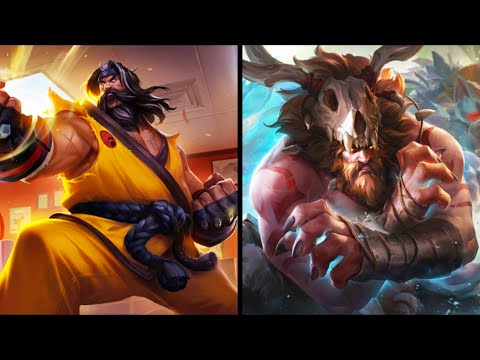 All Udyr Splash Arts Comparison NEW vs OLD Rework 2022 (League of Legends)