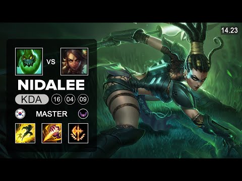 T1 Oner Nidalee vs Zac Jungle - KR Master - Patch 14.23 Season 14