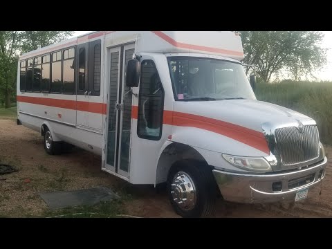 BUS TOUR | Shuttle Bus Camper DIY conversion | Part 1 of 2